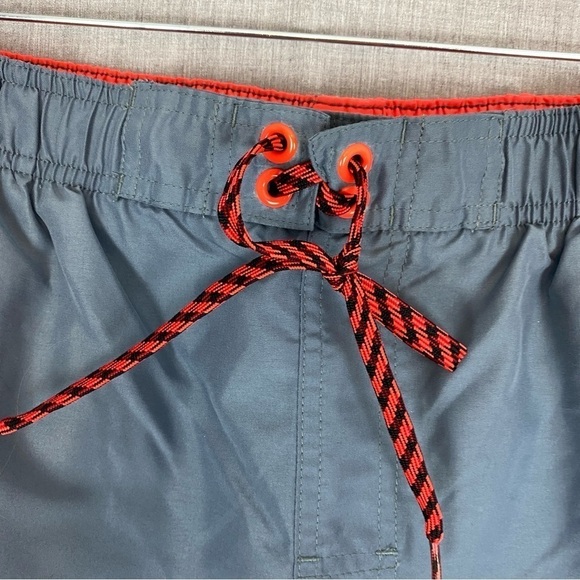 Nike Swim Trunks Shorts Mens Large Mesh Insert Elastic Waist Gray - Picture 4 of 10